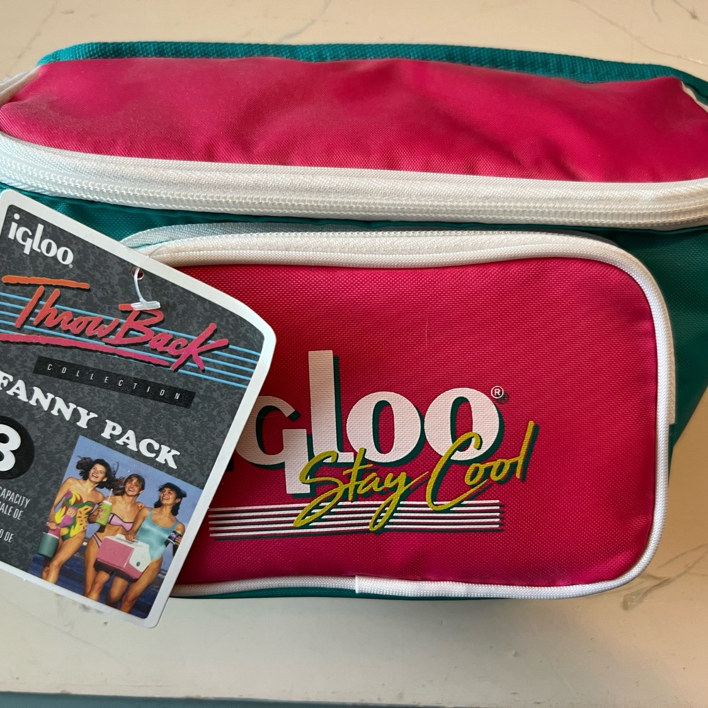 Igloo Magenta and Teal Cooler Fanny pack